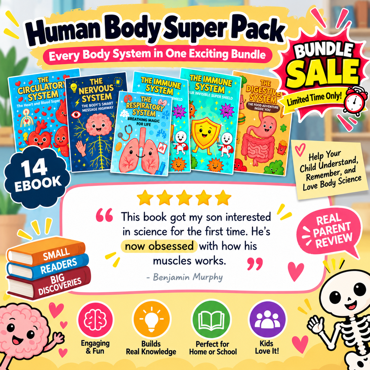 The Human Body Super Pack(14 Systems eBooks in One Bundle)